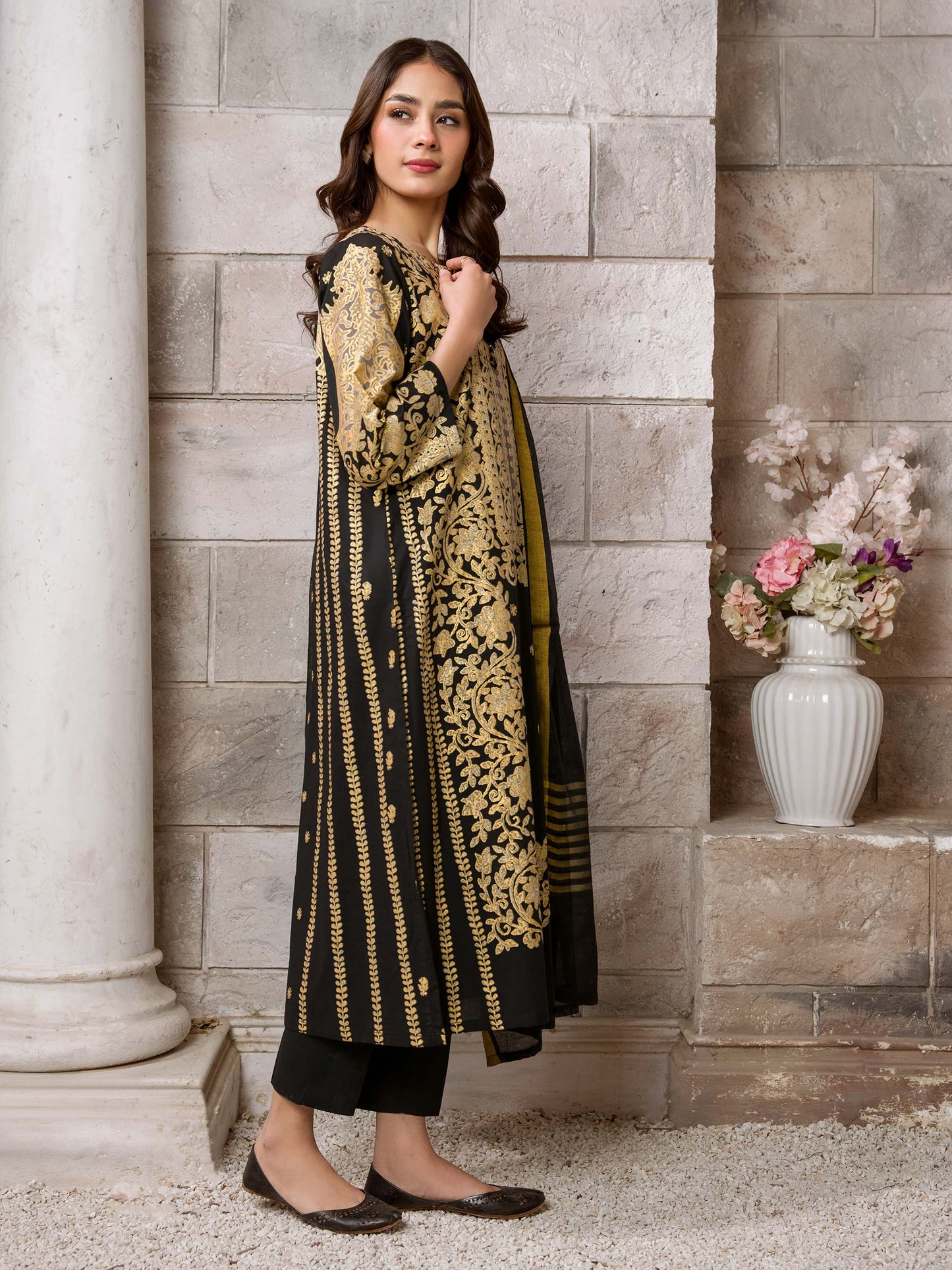 2 Piece Lawn Suit-Paste Print (Unstitched)