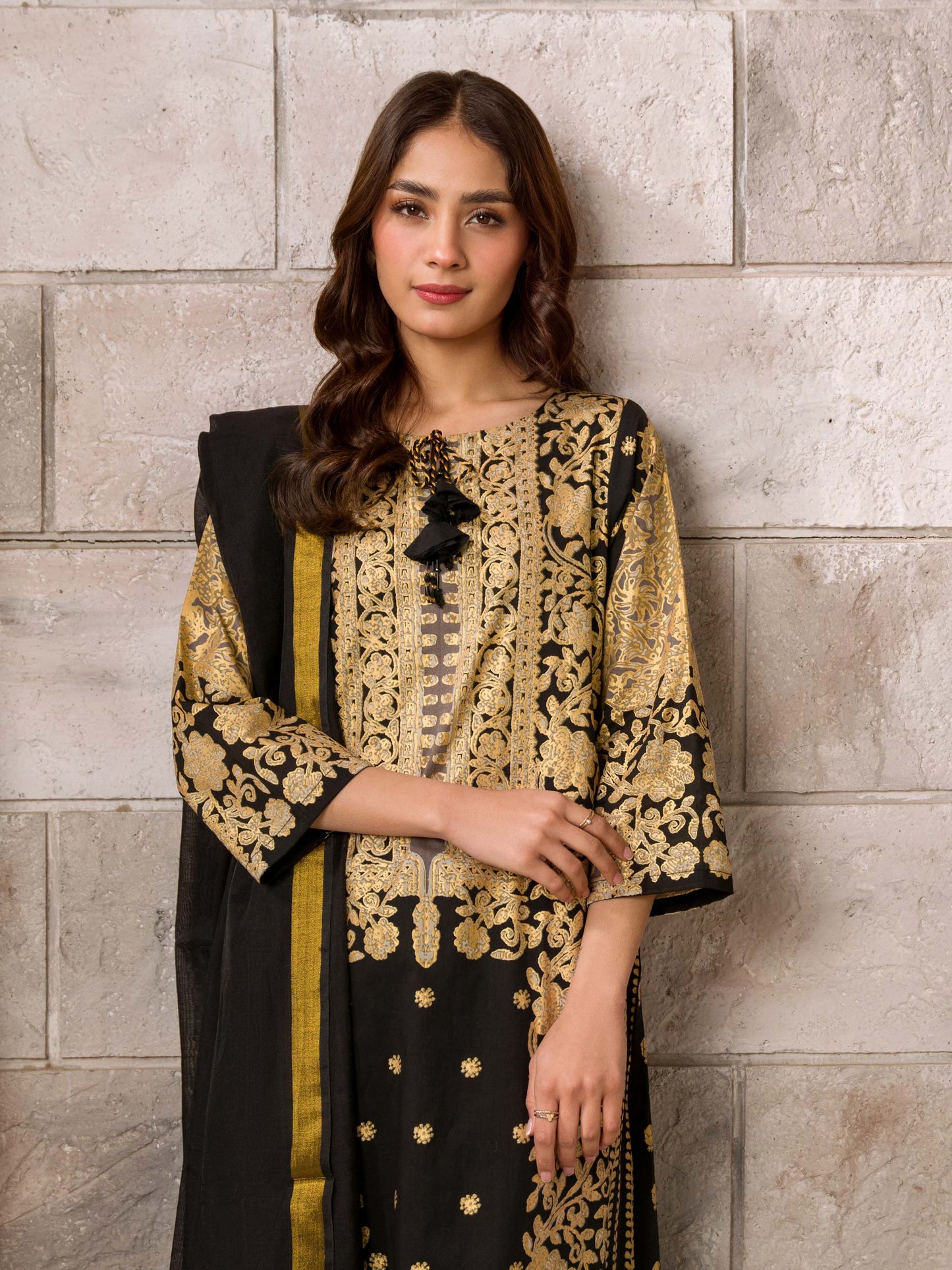 2 Piece Lawn Suit-Paste Print (Unstitched)