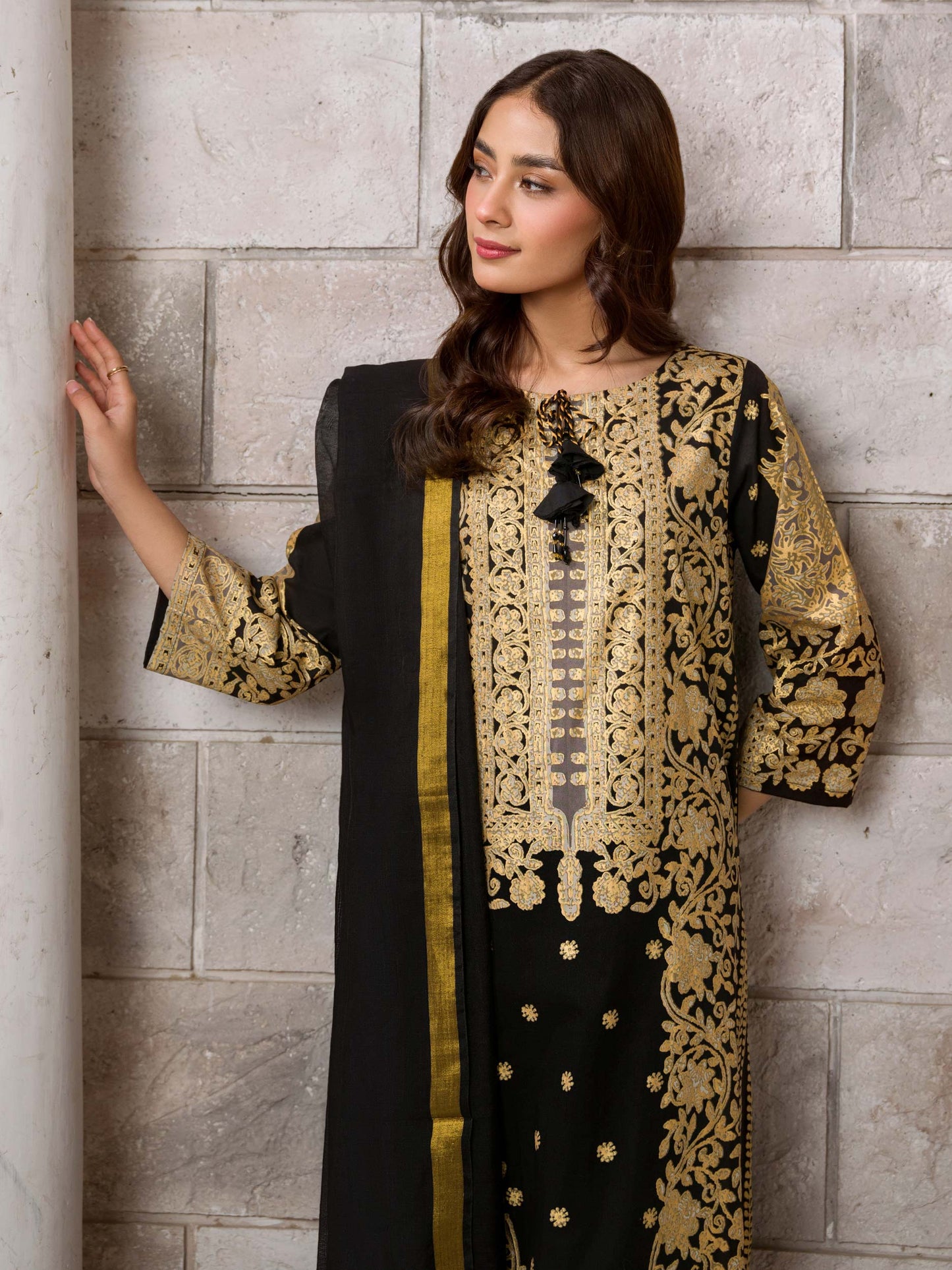 2 Piece Lawn Suit-Paste Print (Unstitched)