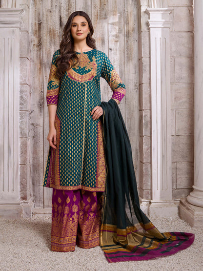 3 Piece Lawn Suit-Paste Print (Unstitched)