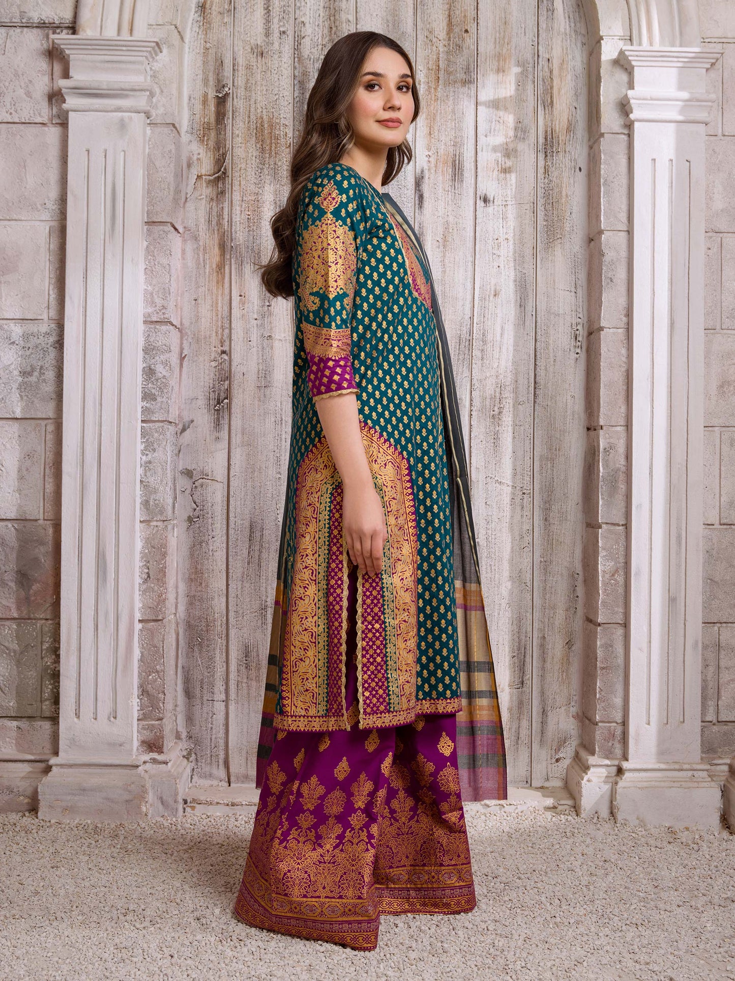 3 Piece Lawn Suit-Paste Print (Unstitched)
