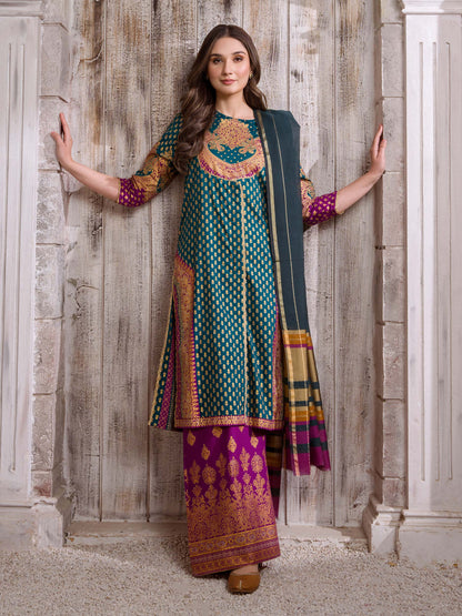 3 Piece Lawn Suit-Paste Print (Unstitched)