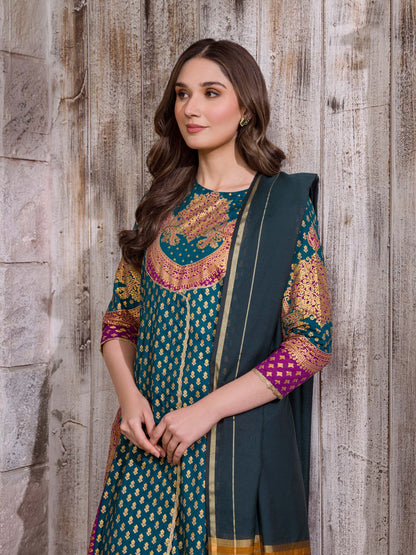 3 Piece Lawn Suit-Paste Print (Unstitched)