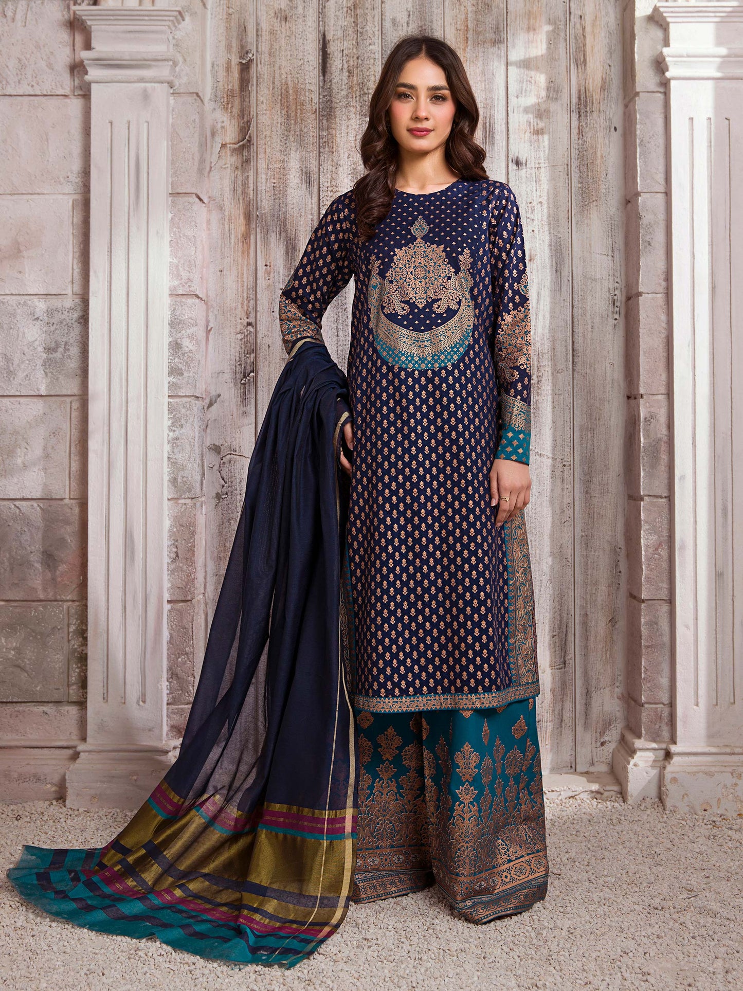 3 Piece Lawn Suit-Paste Print (Unstitched)