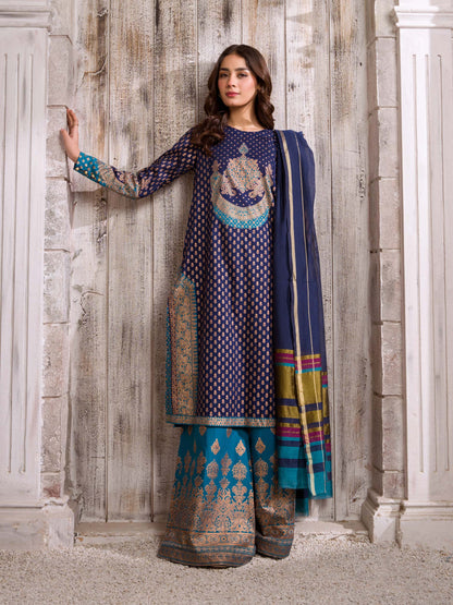 3 Piece Lawn Suit-Paste Print (Unstitched)