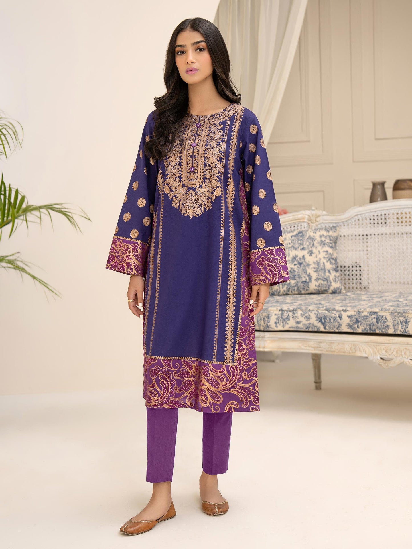 2 Piece Lawn Suit-Paste Print (Unstitched)