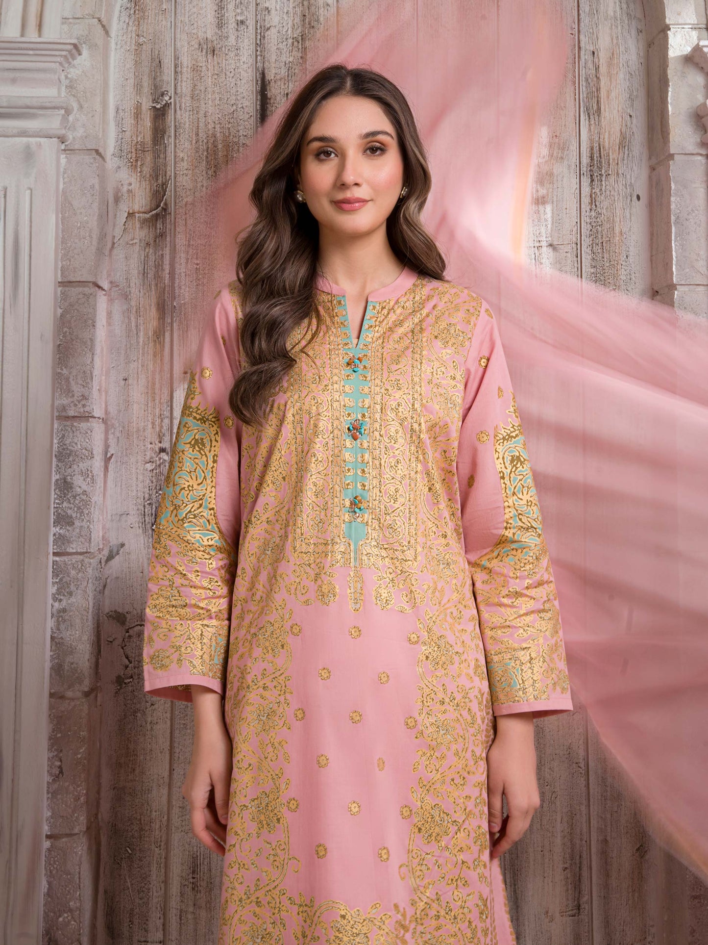 2 Piece Lawn Suit-Paste Print (Unstitched)