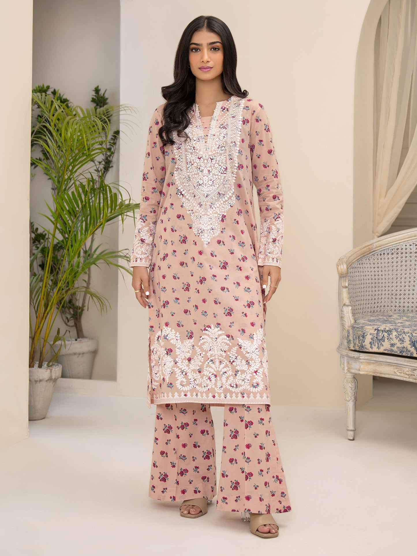 2 Piece Lawn Suit-Paste Print (Unstitched)