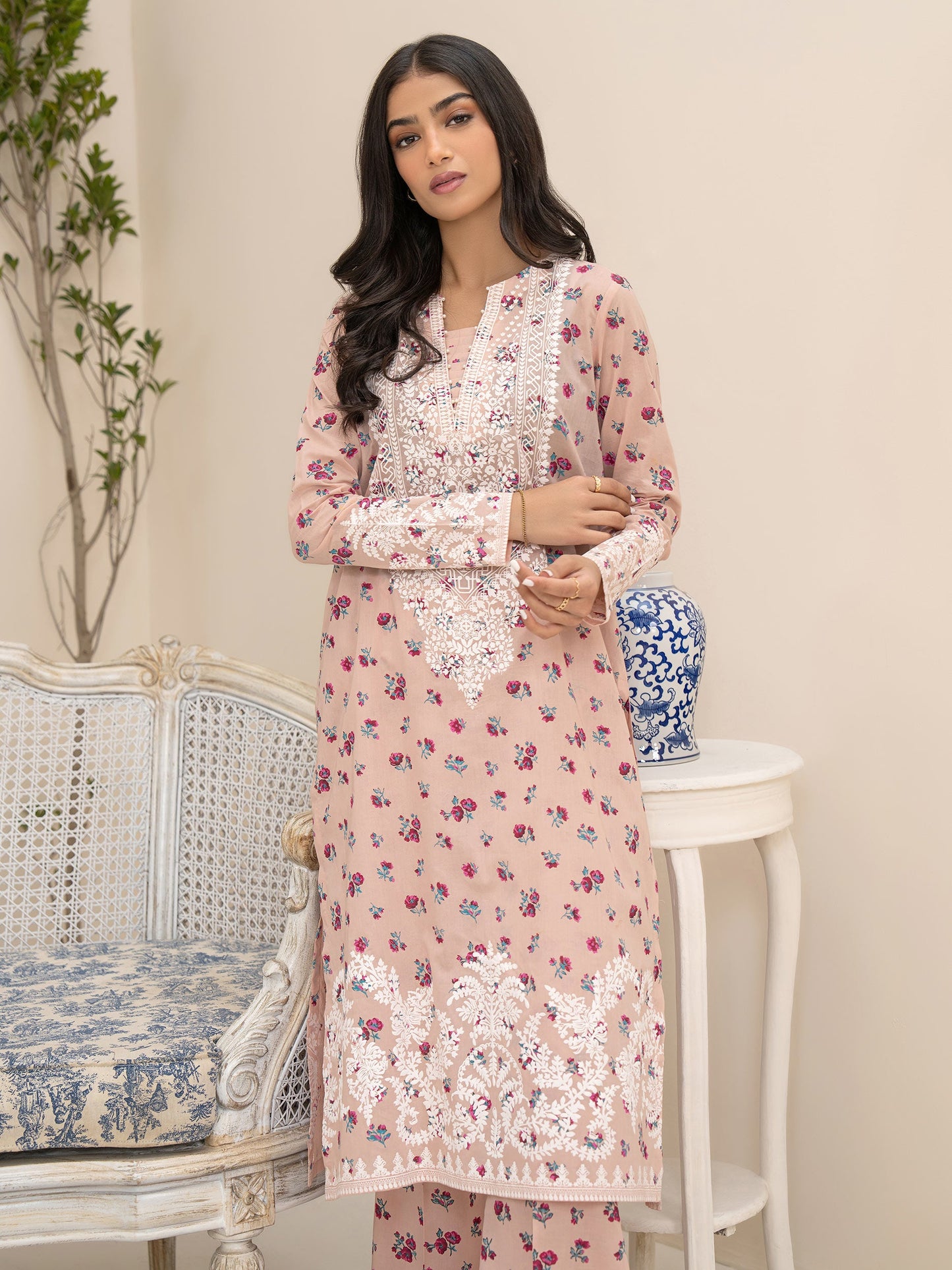 2 Piece Lawn Suit-Paste Print (Unstitched)