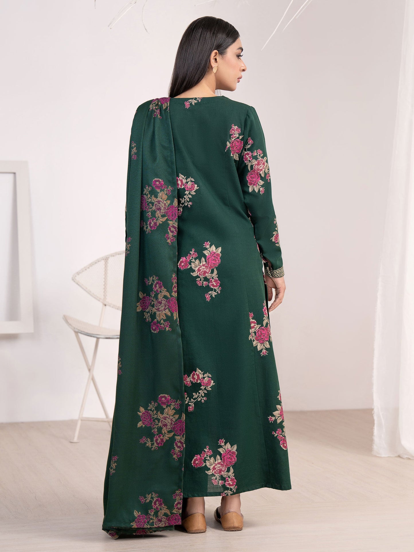3 Piece Khaddar Suit-Paste Print(Unstitched)