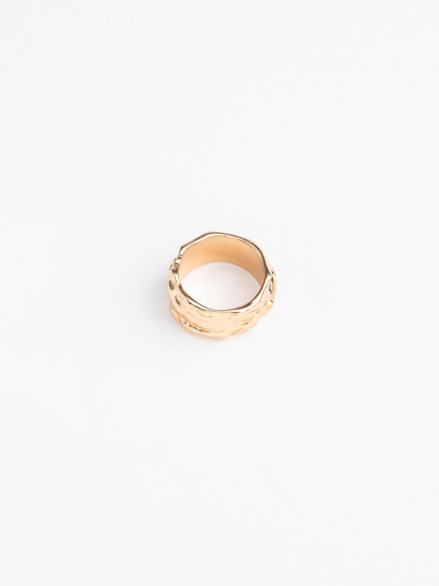 Textured Bold Ring Set