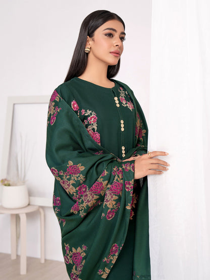 3 Piece Khaddar Suit-Paste Print(Unstitched)