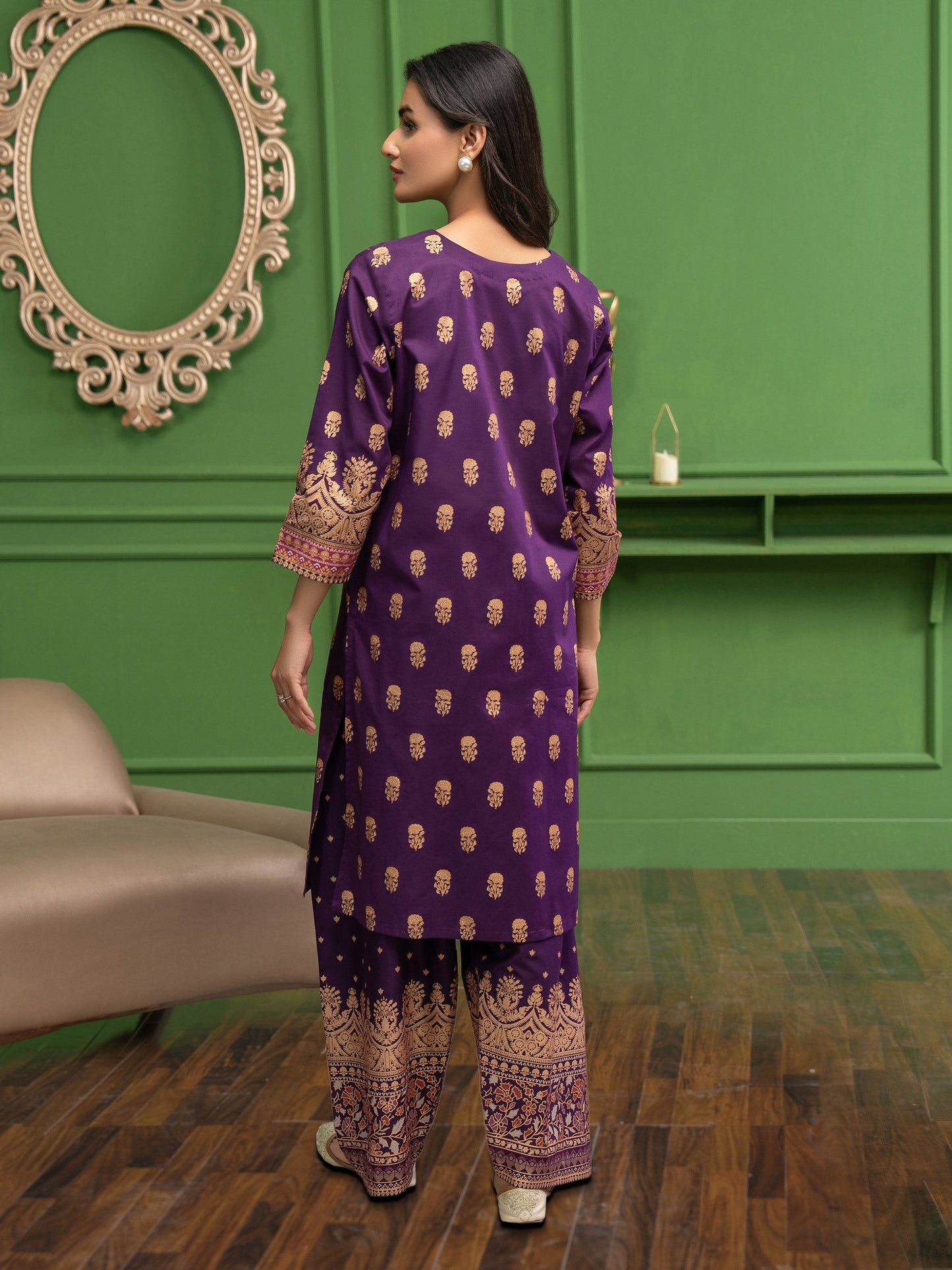 2 Piece Lawn Suit-Paste Print (Unstitched)