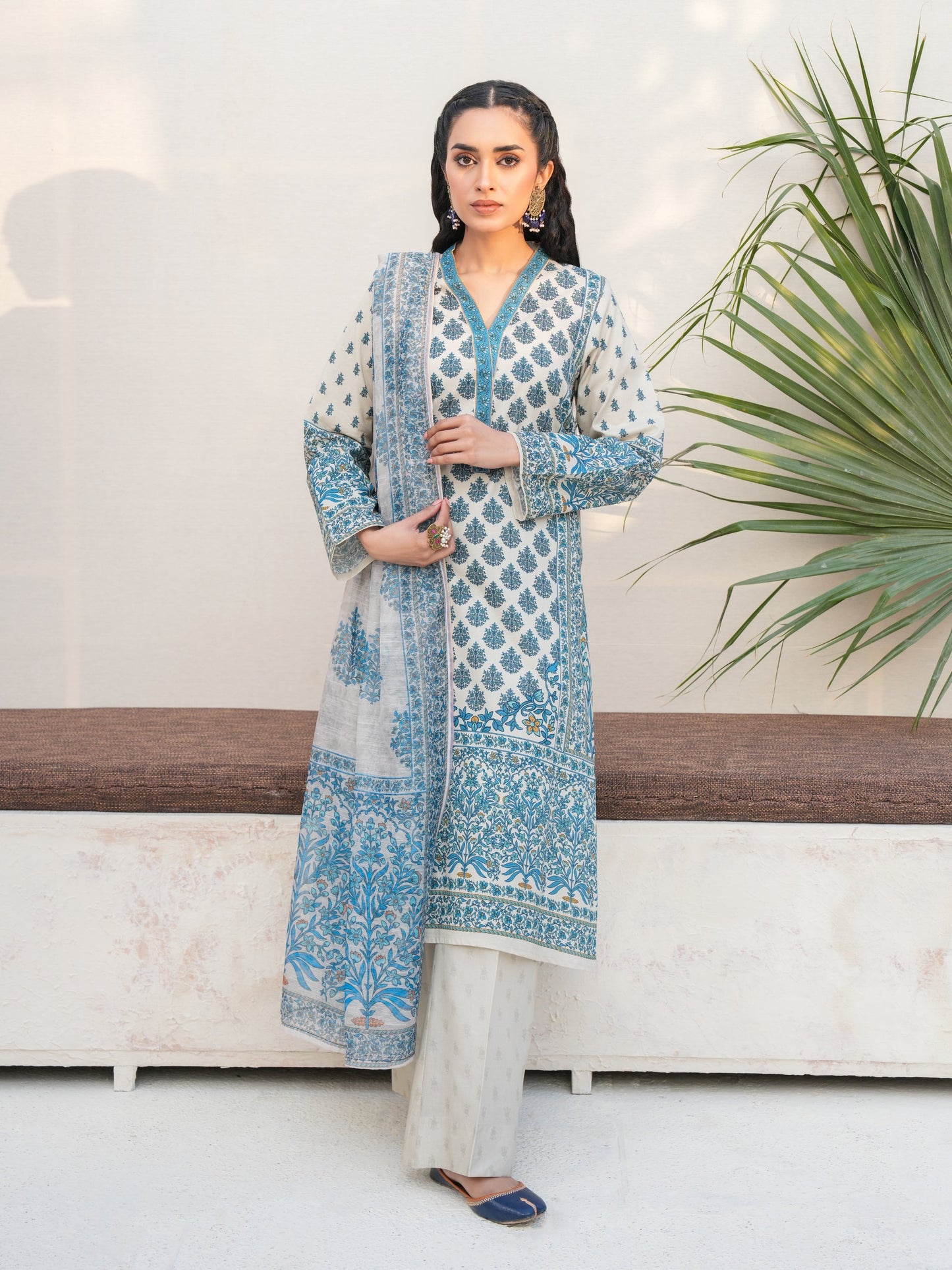 3 Piece Lawn Suit-Printed (Unstitched)