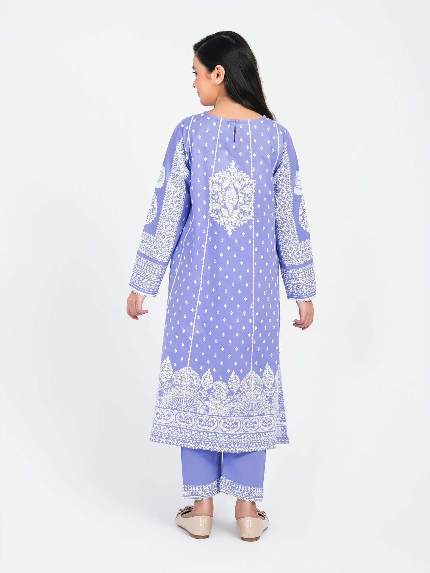 2 Piece Cambric Suit-Paste Print