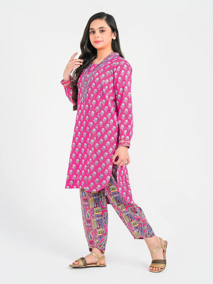2 Piece Khaddar Suit-Embroidered