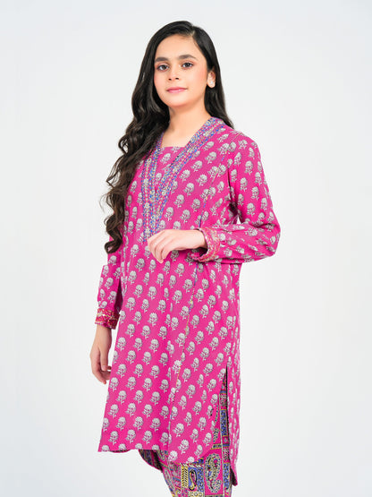 2 Piece Khaddar Suit-Embroidered