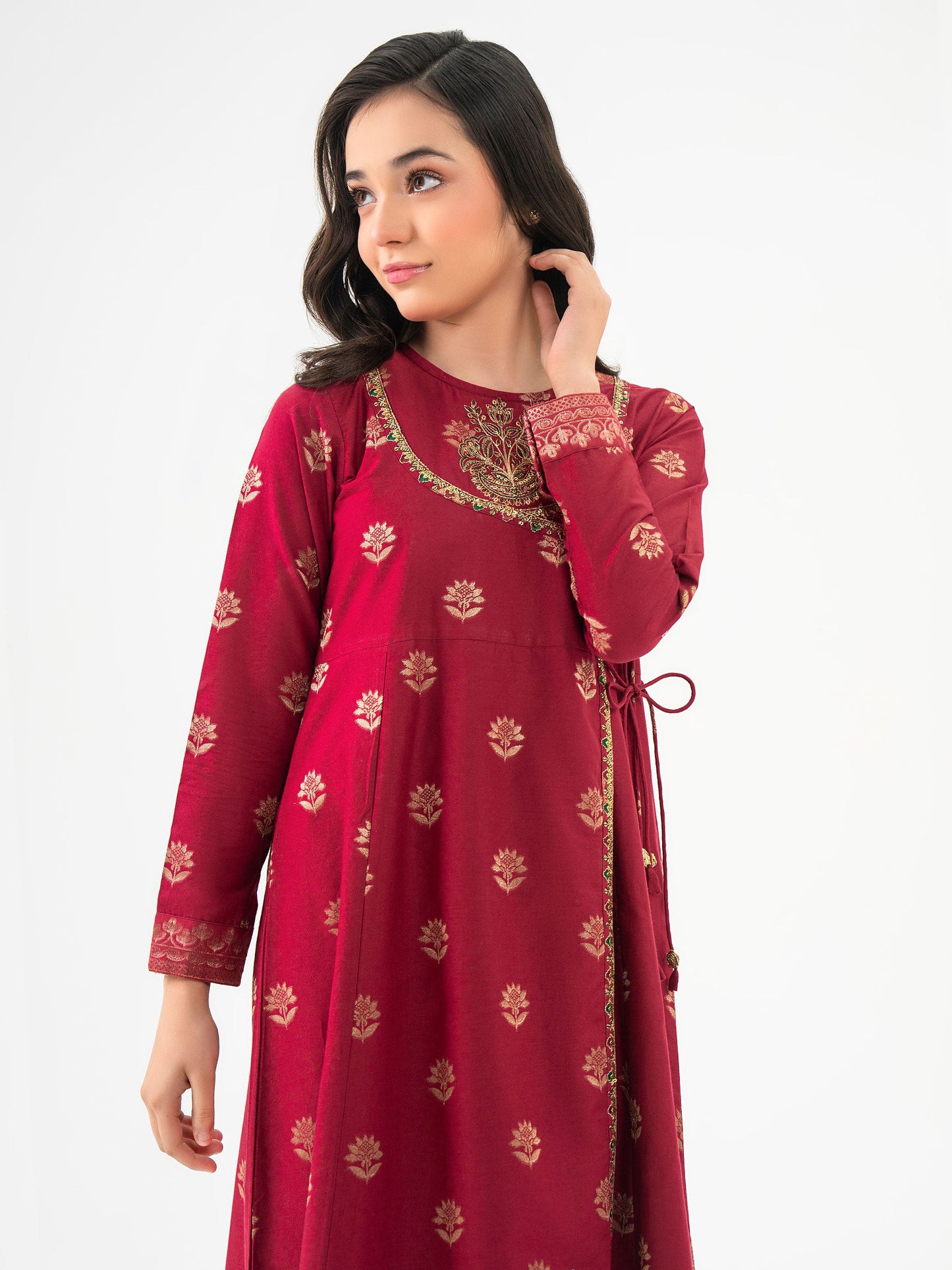 Jacquard Shirt-Embroidered (Pret)