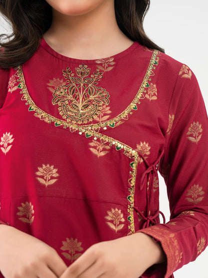 Jacquard Shirt-Embroidered (Pret)