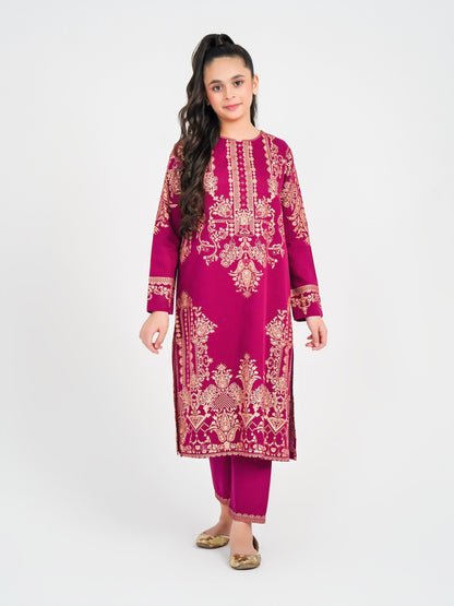 2 Piece Khaddar Suit-Printed