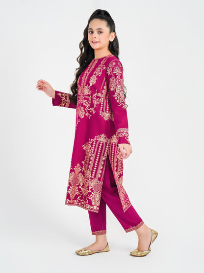 2 Piece Khaddar Suit-Printed