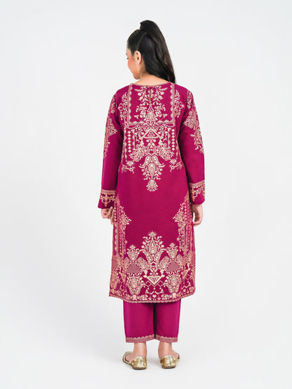 2 Piece Khaddar Suit-Printed
