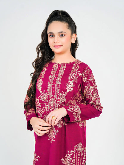 2 Piece Khaddar Suit-Printed