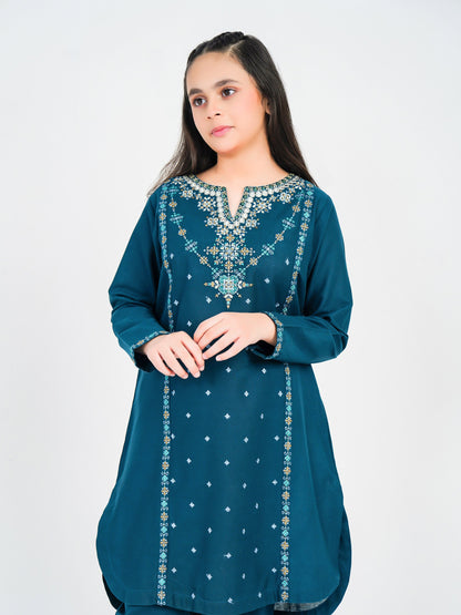 2 Piece Khaddar Suit-Embroidered