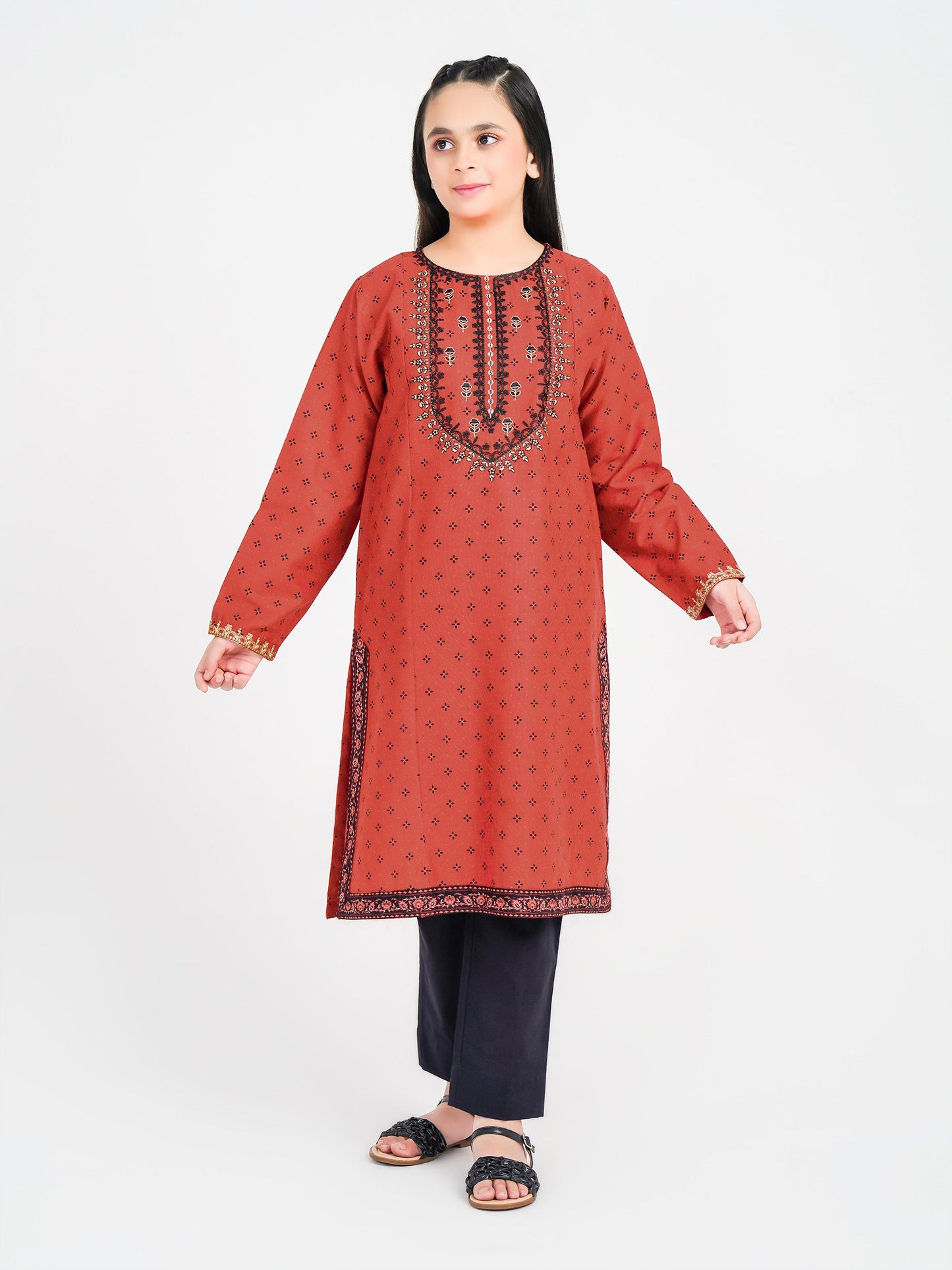 Winter Cotton Shirt-Embroidered