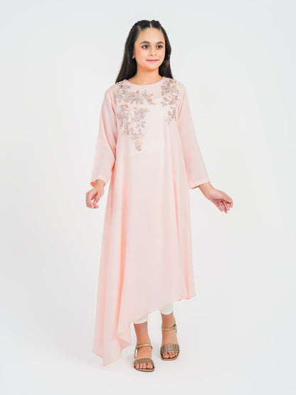 Raw Silk Shirt-Embroidered