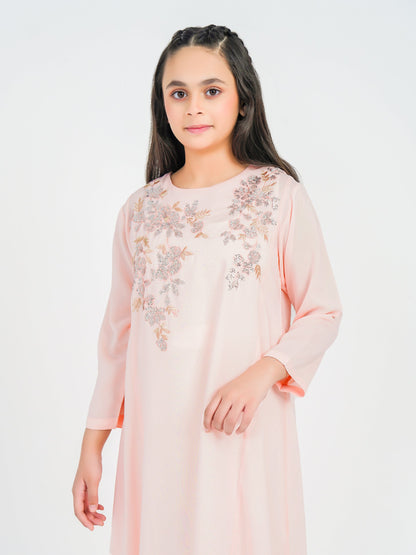 Raw Silk Shirt-Embroidered