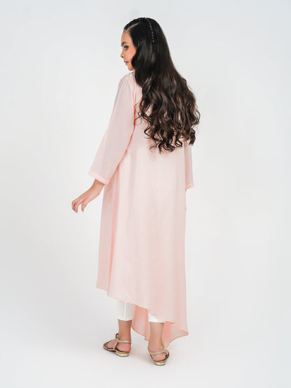 Raw Silk Shirt-Embroidered