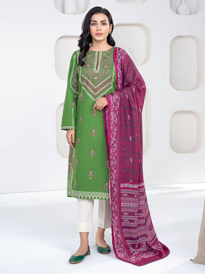 2 Piece Khaddar Suit-Paste Print(Unstitched)