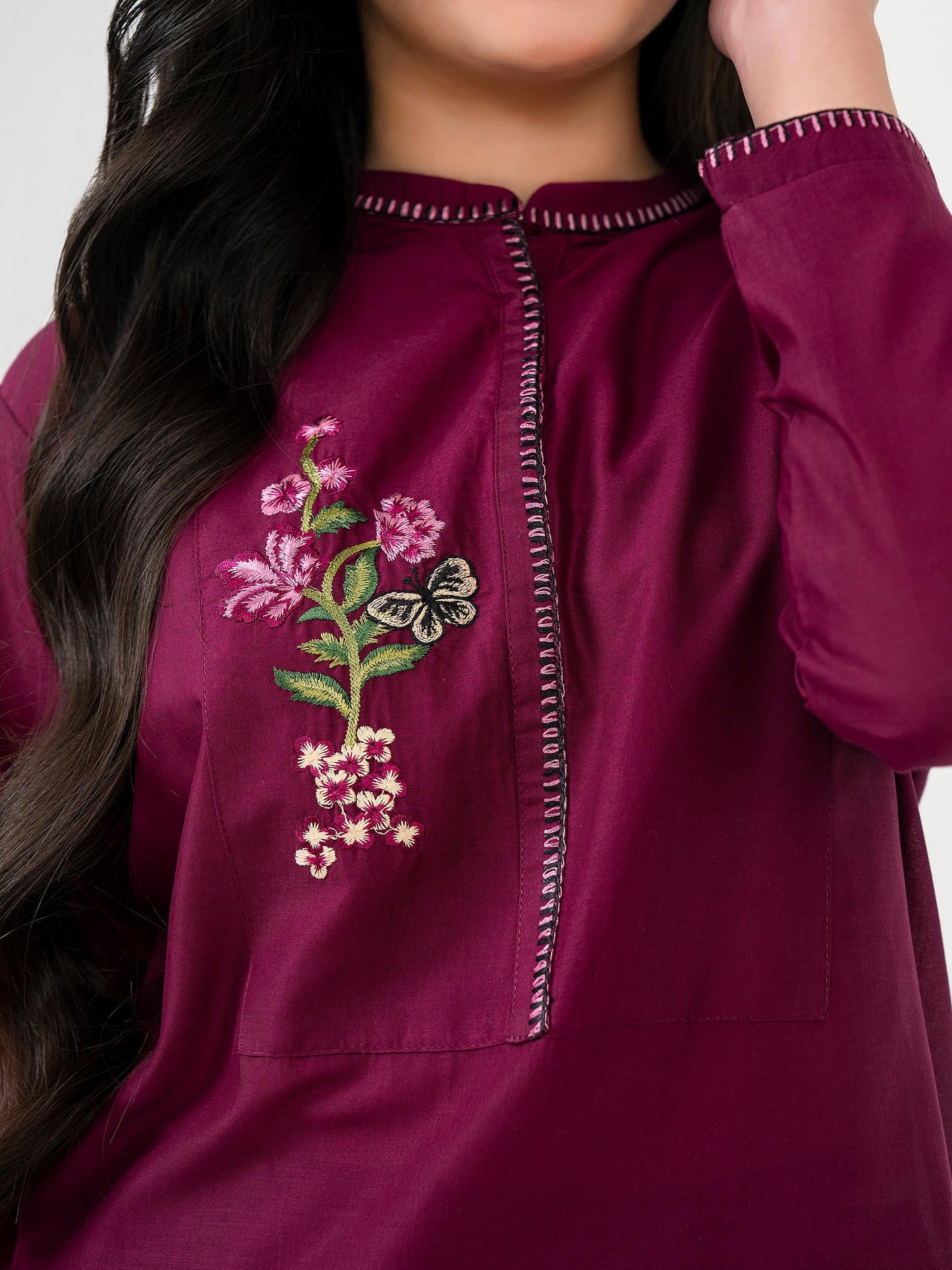 2 Piece Lawn Suit-Embroidered(Pret)