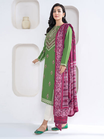 2 Piece Khaddar Suit-Paste Print(Unstitched)