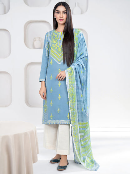 2 Piece Khaddar Suit-Paste Print(Unstitched)