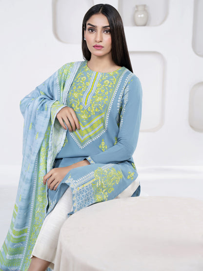 2 Piece Khaddar Suit-Paste Print(Unstitched)