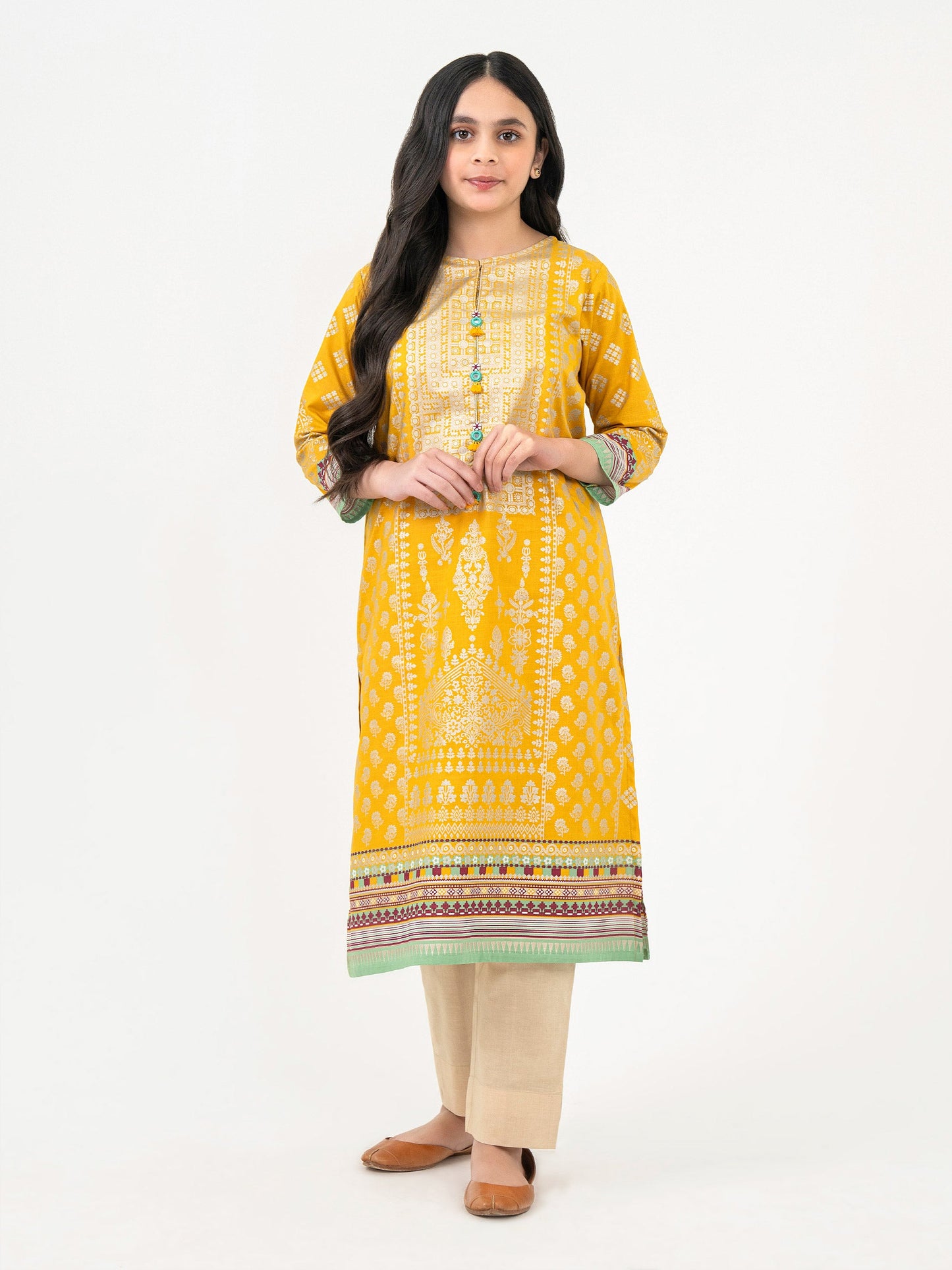 Cambric Shirt-Paste Print(Pret)