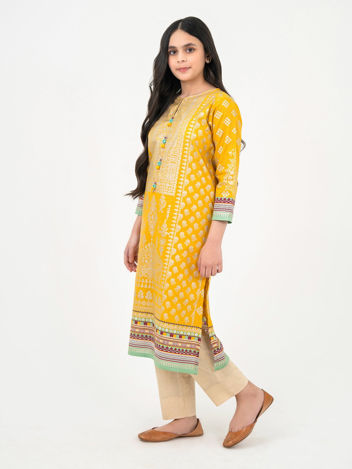 Cambric Shirt-Paste Print(Pret)