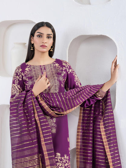 3 Piece Khaddar Suit-Paste Print(Unstitched)