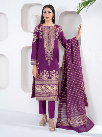 3 Piece Khaddar Suit-Paste Print(Unstitched)