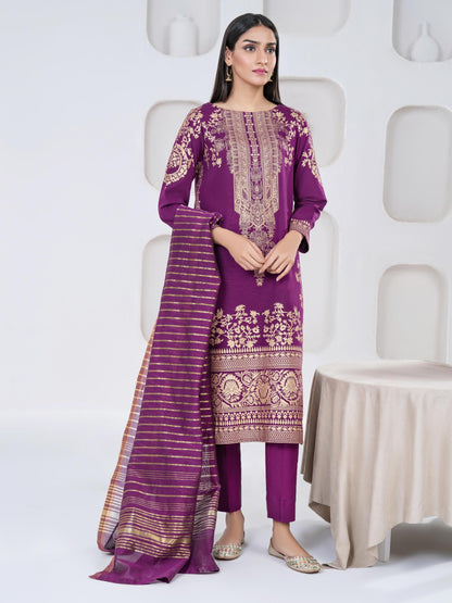3 Piece Khaddar Suit-Paste Print(Unstitched)