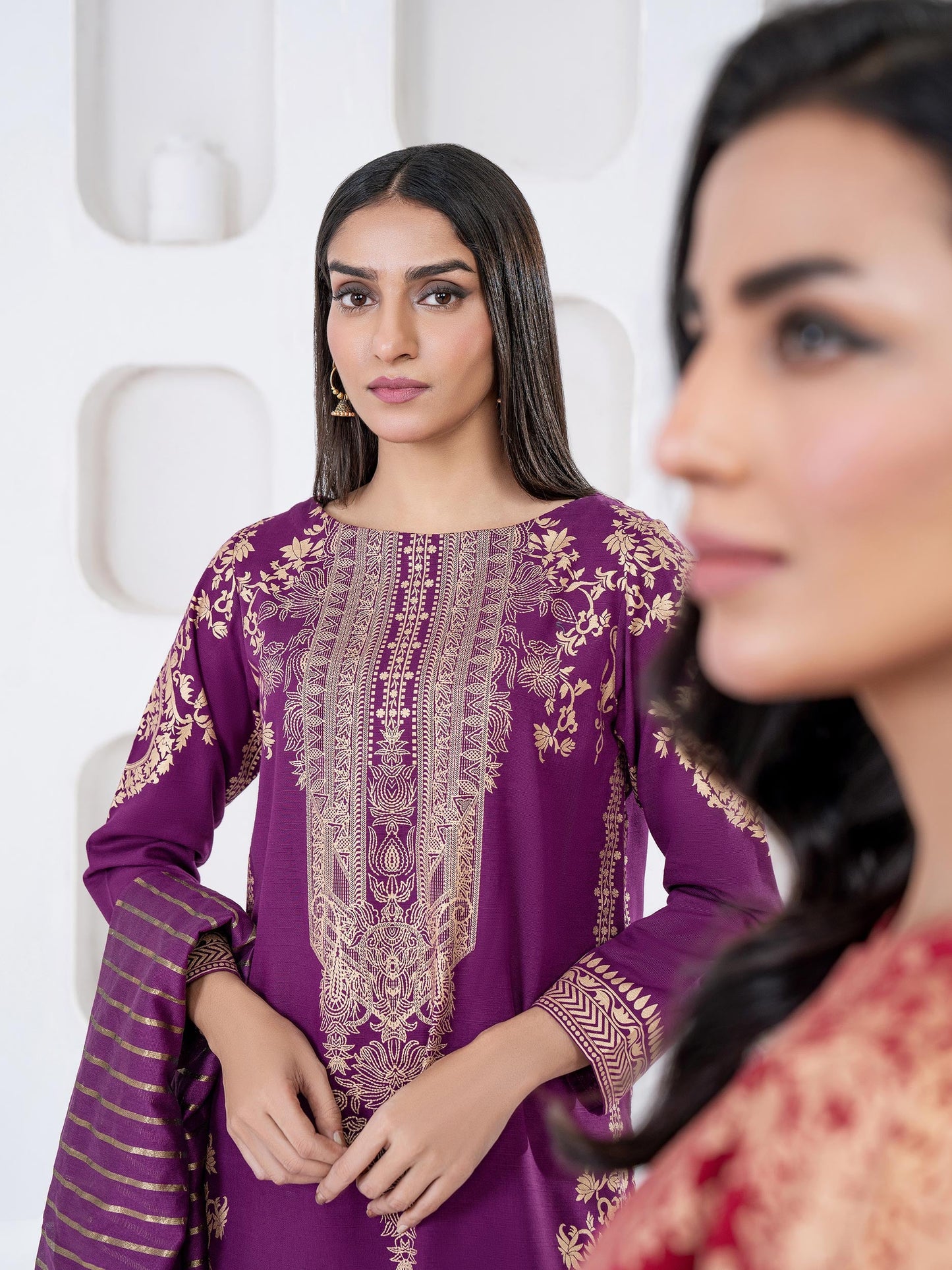 3 Piece Khaddar Suit-Paste Print(Unstitched)