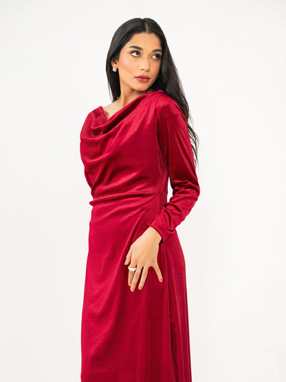 Dyed Velvet Dress