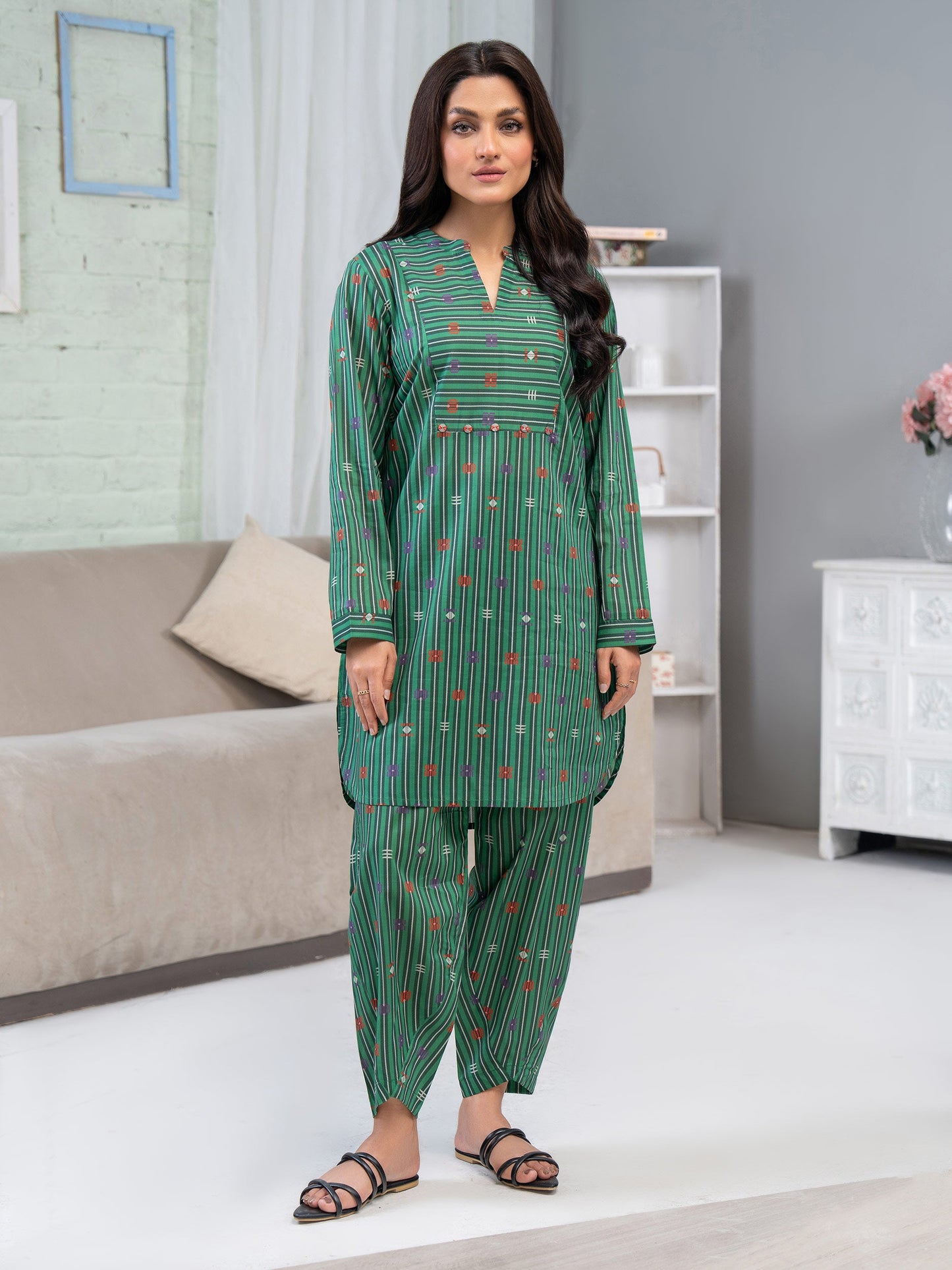 Lawn Shirt-Printed (Unstitched)