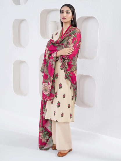 2 Piece Khaddar Suit-Printed(Unstitched)