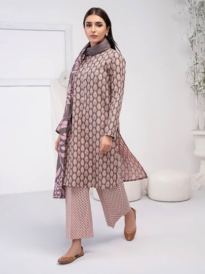 3 Piece Khaddar Suit-Printed (Unstitched)