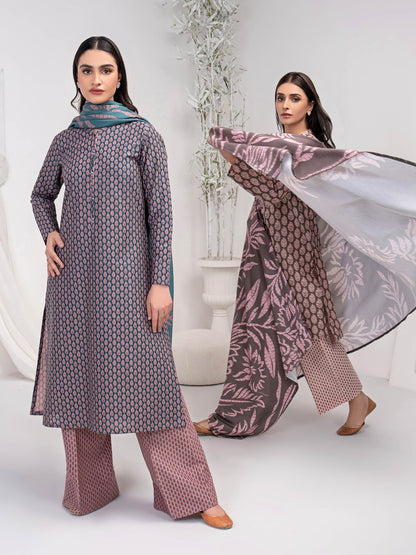 3 Piece Khaddar Suit-Printed (Unstitched)