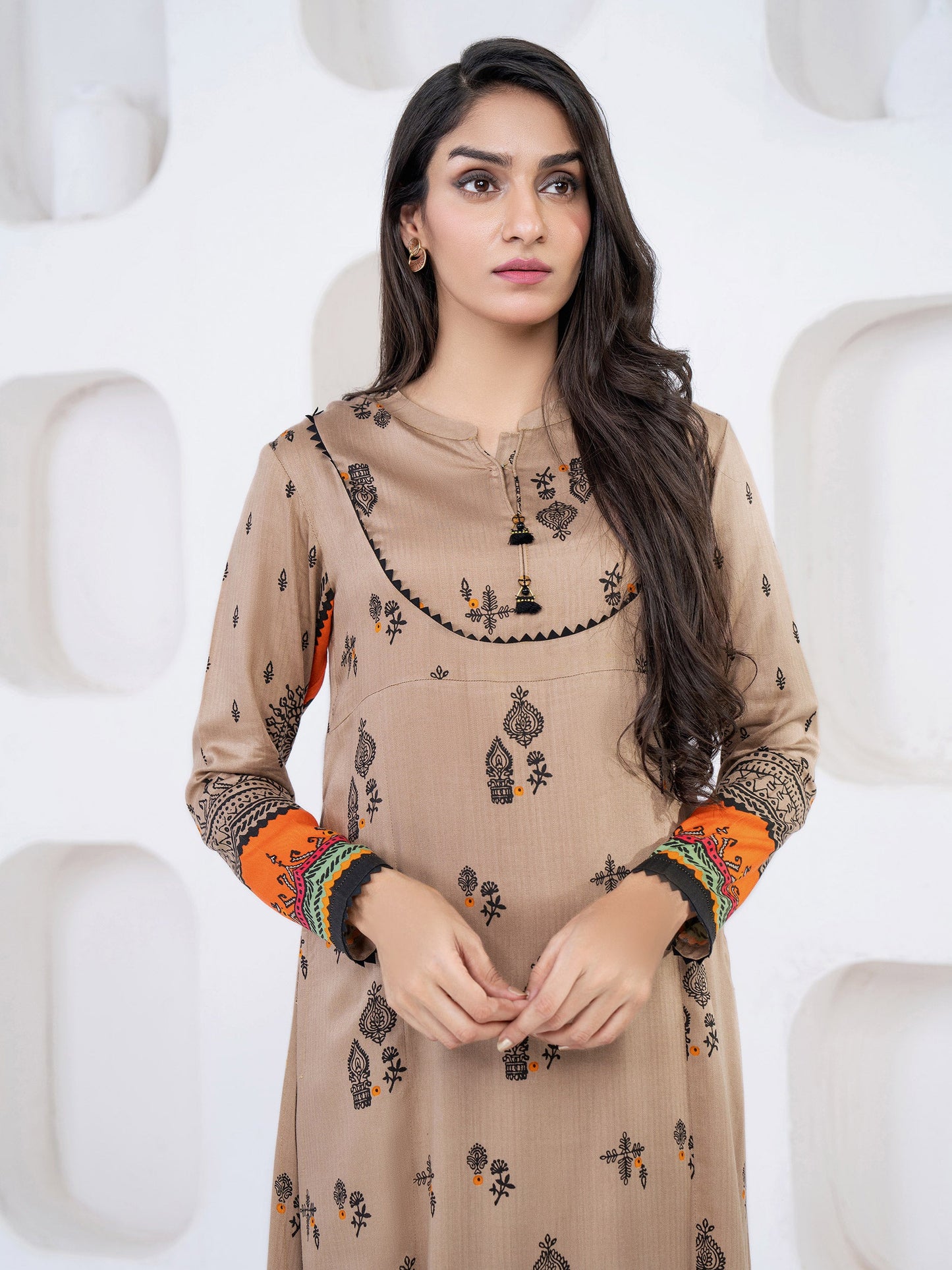 2 Piece Linen Suit-Printed (Unstitched)