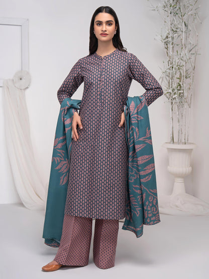 3 Piece Khaddar Suit-Printed (Unstitched)